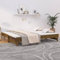 Iiaky Tagesbett Ausziehbar Honigbraun 2X(100x200) cm Massivholz Kiefer Bett Mit Ausziehbett Tagesbett Ausziehbar Daybed Tagesbett Bettgestell