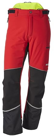 KOX Schnittschutzhose Stretch Elch 3.0 Rot/Gelb Größe 98 | Typ A