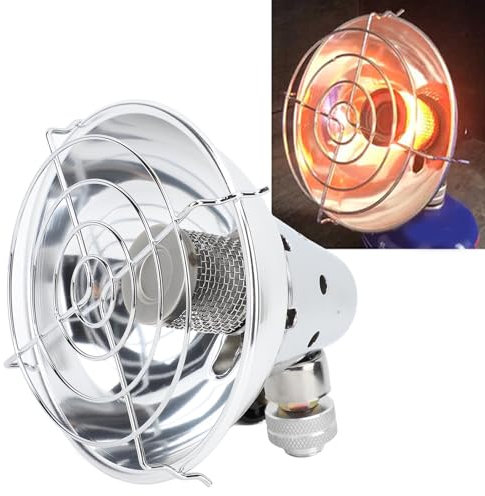Tragbare Gasheizung Camping, Heizstrahler Gas, Zeltheizung Effizient Schnell Erwärmung Mini Grill für Aussen Innenräume