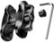 iMESTOU 1 Anti-Theft Double Socket Arm for RAM Mounts B-Size -Aircraft Aluminum Security Ball Joint Adapter with Tool-Less Adjustment, 2.5 Length, Compatible with 1 Ball Phone Mounts & Accessories