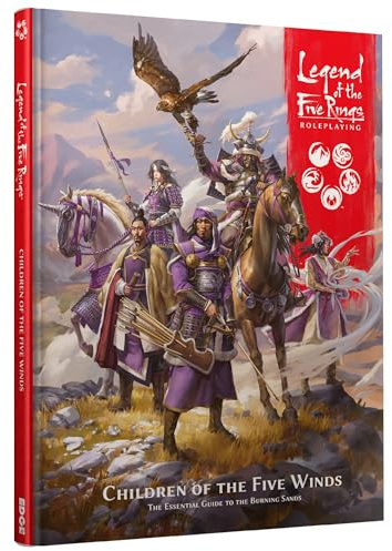 Legend of The Five Rings Roleplaying Game Children of The Five Winds SOURCEBOOK - Explore The Sand Road and The Peoples of Khanbulak, Unicorn Clan Supplement, Made by Edge Studio