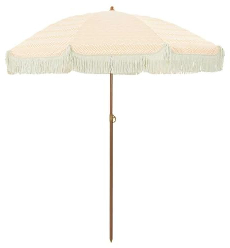 vidaXL Parasol de Playa 160 x 160 x 196 cm Poliéster y Acero Redondo