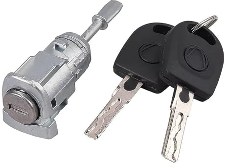 Autotürschloss 604837167 Türschloss Passend Für VW Für Golf 4 Mk4 IV Für Bora Für Jetta Für Passat Lupo Für Polo 9N Vorne Links Zylinder – Mit 2 X Schlüssel Türschloss Stellmotor