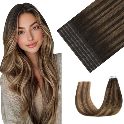 Youngsmile Injektionsband Extensions Echthaar #2/6/18 Blond 20pcs 40g 45cm