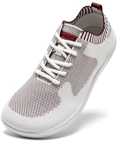 HOBIBEAR Zapatillas Barefoot Unisex, Puntera Ancha, Malla Transpirable | Puntera Amplia,Sin Soporte de Arco,Suela Fina Flexible,Antideslizantes,Lavables a Máquina,Caminar,Gimnasio