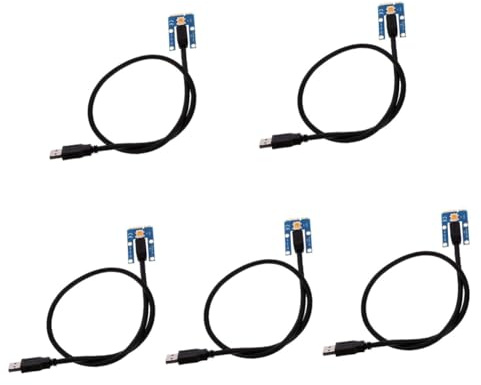 DIYEAH 5 Piezas Cable USB Mini Pci-e Pci-e GPU Externa Portátil Adaptador para Minería Gráfica Soporte Tarjetas Gráficas y Placa de Video Conexiones Externas para Laptop Mejora Visual