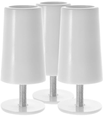 TINEASUR 3pcs Roller Shutter Stoppers Window Blind Stopper Replacement Accessories Made of Sturdy Plastic and Aluminium Alloy, White Colour, for Curtain and Roller Shutters
