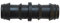S&M 541988 Manguito - Goteo 16 mm, 50 Unidades, 6 x 11 x 24 cm, Color Negro