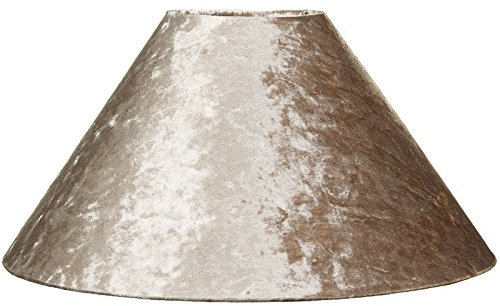 neuen eleganten Design Luxe Samt Look Coolie Lampenschirm Raum Dekoration – 12 – beige