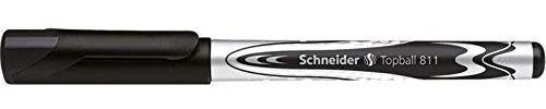 Schneider 5 Stück Tintenroller, Topball 811 05 Schwarz