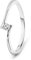 MIORE Ring Damen 0.05 Ct Solitär Diamant Verlobungsring aus Weißgold 14 Karat / 585 Gold, Schmuck