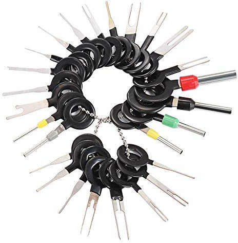 Auto Terminals Removal Key Tool Set | Car Electrical Wiring Crimp Connector Extractor Puller Release Pin Kit 14/18pcs/26pcs