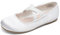 DREAM PAIRS Kids Ballerine Scarpe da Principessa Scarpe Eleganti da Ragazza di Fiori per Ragazze Festa di Nozze,Size 23,Bianco,Angie-2