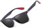 DUCO Retro Sonnenbrille für Herren und Damen zum Fahren Radfahren Angeln Golf 2146 (Blau Schwarz)