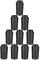 10 Pieces Collared 0.355'' Golf Iron Ferrule Taperd Shaft Compatible with Taylormade P Series Iron Clubs Head P790 UDI TI P770 P7MB P7TW