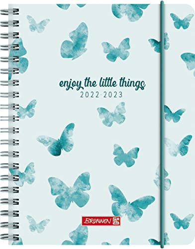 Brunnen Schülerkalender „Butterfly“ 2022/2023 A6 2 Seiten = 1 Woche, 1071855043, Motiv: Butterfly