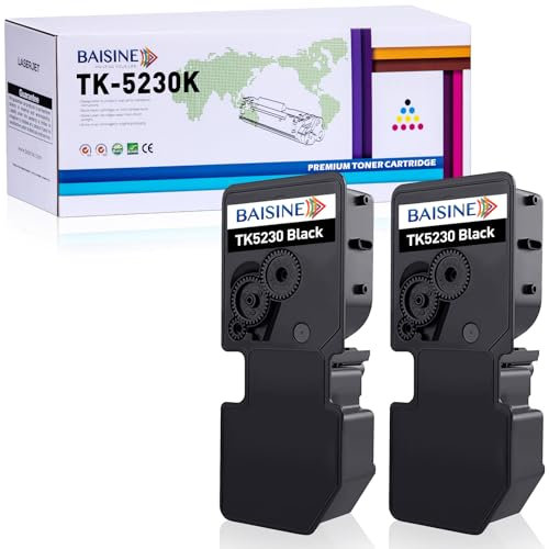 BAISINE TK5230 TK-5230K Toner Kompatibel für Kyocera TK5230K TK-5230 TK 5230 Toner-Kartusche Schwarz für Kyocera Ecosys P5021cdn P5021cdw M5521cdn M5521cdw