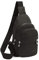 EVANCARY Kleine Umhängetasche für Damen und Herren, Brusttasche, Tagesrucksack, Crossbody-Rucksack, Reisen, Sport, Wandern, Schwarz, Sling-Rucksäcke