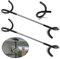 2 PCS Adjustable Wrap Hooks, Bird Feeder Pole Attachment, Extra Feeder Arm, Addition Pole Hook, Hanging Birdfeeder Accessories