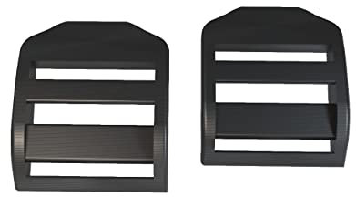 Generico Fibbia Zaino Cinghia a Scorrimento 25 mm Ricambio in Plastica Borsa Clip Regolatore per Spallacci 2PZ