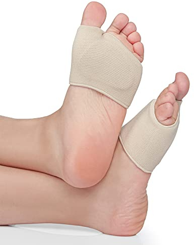 Podiatrist Approved Metatarsal Silicone Gel Foot Pad–Ball of Foot Recovery and Treatment–Metatarsalgia Insoles–Morton’s Neuroma–Sesamoiditis–Half Sock Insole Cushion Support for Pain Relief (L)