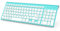 JOYACCESS Bluetooth Tastatur, J Kabellos Tastatur Mac-kompatible Tastatur, Multi-Device Tastatur Kabellos für Laptop, Android, Windows, iMac, MacBook, iPad Air/Pro-Türkis