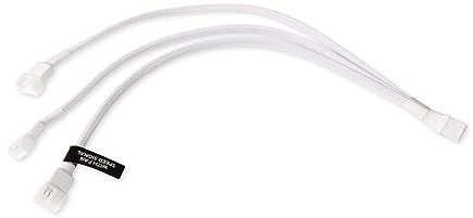Alphacool 18726 Y-Splitter 4-Pin auf 3x 4-Pin PWM 30cm weiß Kabel Modding gesleevt weiss