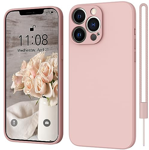WXX for iPhone 14 Pro Max Case Silicone Camera Protection Ultra Slim Case Soft Gel 14 Pro Max Cover Rubber Lightweight Anti-Scratch Phone Case Compatible for iPhone 14 Pro Max 6.7 Inch Pink