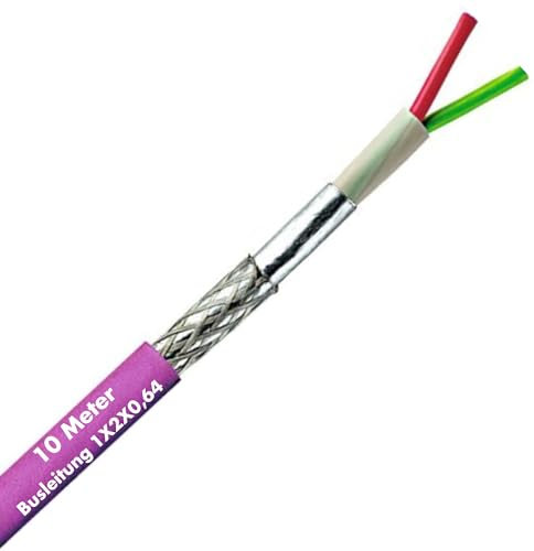 Lapp Unitronic 2170820 - Cable de Bus PB FC (10 m, 1 x 2 x 0,64 mm², Apantallado) para PROFIBUS DP I - Cable de Datos Violeta