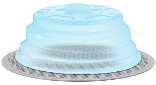 2 In 1,Silicone Covers for Food Storage & Microwave Place Mat - Silicone Microwave Cover Mat as Bowl Holder, for Splatter Guard, Multi-use: Silicone Trivet, Pot Holders Drying Cover for Microwave Oven