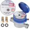 Weytoll Intelligenter Wasserzähler 15 mm 1/2 Zoll für den Hausgebrauch, Typ mechanischer Rotor, Kaltwasser, digitale und analoge Anzeige kombiniert