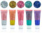5Pcs Face Chunky Glitter Gel，Festival Glitzer Gesicht für Festliche Verkleidungen, Gesicht, Haare, Kleidungsdekoration, Feminine Glitzer Make Up Pailletten und Festival Zubehör