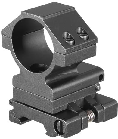 MyHaing 30mm Mount for Flashlight/Laser/Aiming Side Flip Over Bracket Scope Fixture Fits 20mm P/W Type Rail