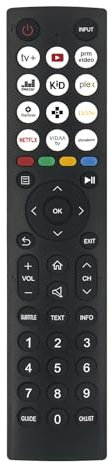 VINABTY EN2V36H Remplacer la télécommande pour Hisense 40 inch A4K Full HD Smart LED TV 40A4KAU EN2U36H 32A33EAVT 0003 32A33EXVT 32A4KAU 40A4KAU 70A6KAU U6KAU 65U6KAU 75U6KAU 55U6KAU