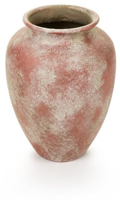 NUVOLE DI STOFFA Portafiori Vaso anfora da Interno in Ceramica Effetto Anticato, Vintage, Country - Shabby Chic D22.5xH30.5 cm