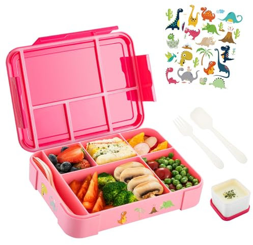 PENCHUAN 1330 ml Brotdose Kinder Mit Fächern, Auslaufsichere BPA-freie Lunchbox für Kita, Bento Box, Brotbox Mädchen & Jungen, Snackbox für Schule, Kindergarten & Ausflüge
