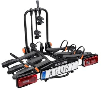 AGURI Fahrradträger AGURI Krab 3 Black für 3 Fahrräder