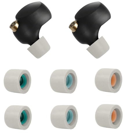 Auriculares In-Ear Reemplazo, Recambio Memory Foam Ear Buds, Memoria de Espuma Comodidad Extrema Almohadillas para Auriculares Compatible con WF-1000XM4, 3 Pares (S/M/L), Gris