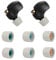 Passgenau Komfortabler Ersatz Memory-Schaum Ohrstöpsel Kompatibel mit WF-1000XM4 Komfortables Ersatzset Comfort-Boosted Premium Memory Foam Earbud Tips Pro-Grade, 3 Paar S/M/L, Grau