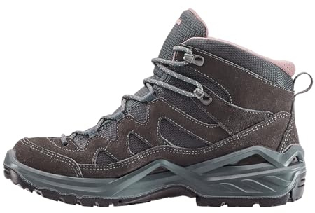 LOWA Stiefel mittel SIRKOS EVO GTX MID Ws graphit/altrosa, 37