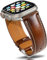 Gomvadr Leather Vintage Bracelet Compatible with Apple Watch Leather Straps 38 mm 40 mm 41 mm 42 mm 44 mm 45 mm 49 mm, Replacement Strap for Men Women iwatch Ultra Series 9 8 7 6 5 4 3 2 1