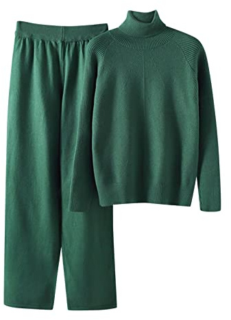 Completo Pantaloni E Maglia Donna Invernale Curvy Tuta In Maglia Elegante Casual Completi 2 Pezzi Set Coordinati Comode Completo Da Casa Firmate Morbida Anziana Tute Oversize Moda Complete Loungewear