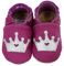 HOBEA-Germany Krabbelschuhe für Jungs und Mädchen in verschiedenen Designs 26/27, Krone lila