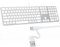 POWZAN Wired Backlit Keyboard for Windows/Mac,Aluminum Slim & Quite Full Size Keyboards Light Up with USB A/USB C Dual Interface,Compatible with iMac,MacBook,iPad,Laptop,PC-Silver White