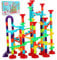 ibasenice Murmelbahn Set Für Teile Marmorbahn Baukasten Kugelbahn Labyrinth Für Kleinkinder Kreatives Konstruktionsspiel Für Jungen Und Mädchen Von Jahren