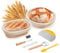 CODOGOY Gärkörb Set, 2x Gärkörbchen (23cm Rundes & 25cm Oval), Gärkorb zum Brotbacken, Brot Backen Zubehör, Brotkorb, Brotbackform, Sauerteig Startet Set, Teigschneider, Gärfolie Brot, Rattan