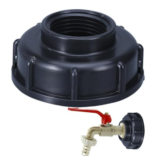 Wasserschlauch-Adapter, Gartenablaufventil-Anschluss, Bewässerungsschlauch-Adapter, Wassertank-Anschluss, Rohrverschraubung für Regentonnen, Gallonen-Ablaufeimer, Pools