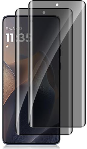 HinZann Protector de Pantalla Privacidad para Motorola Edge 60 Fusion 5G, 2 Piezas Anti-Espía Cristal Templado, Anti-Arañazos, 9H Dureza, Anti-Espía Película para Motorola 60 Fusion 5G