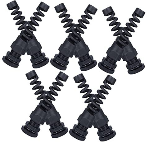 Holibanna 10stücke Kabelverschraubung Zugentlastungskabelstecker Kabelschutz Kabelverschraubung Kabelstecker Kabelverschraubungsadapter Zugentlastung Für Netzkabel Kabelschutz