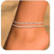 ZOERAY FußKettchen für Damen Gold Verstellbar Fussketten für Frauen Wasserfest Silber 925 18K Vergoldete Boho Mehrreihige FußKette mit Schlangenkette Gold Schmuck Sommer Strand für Frauen Mädchen
